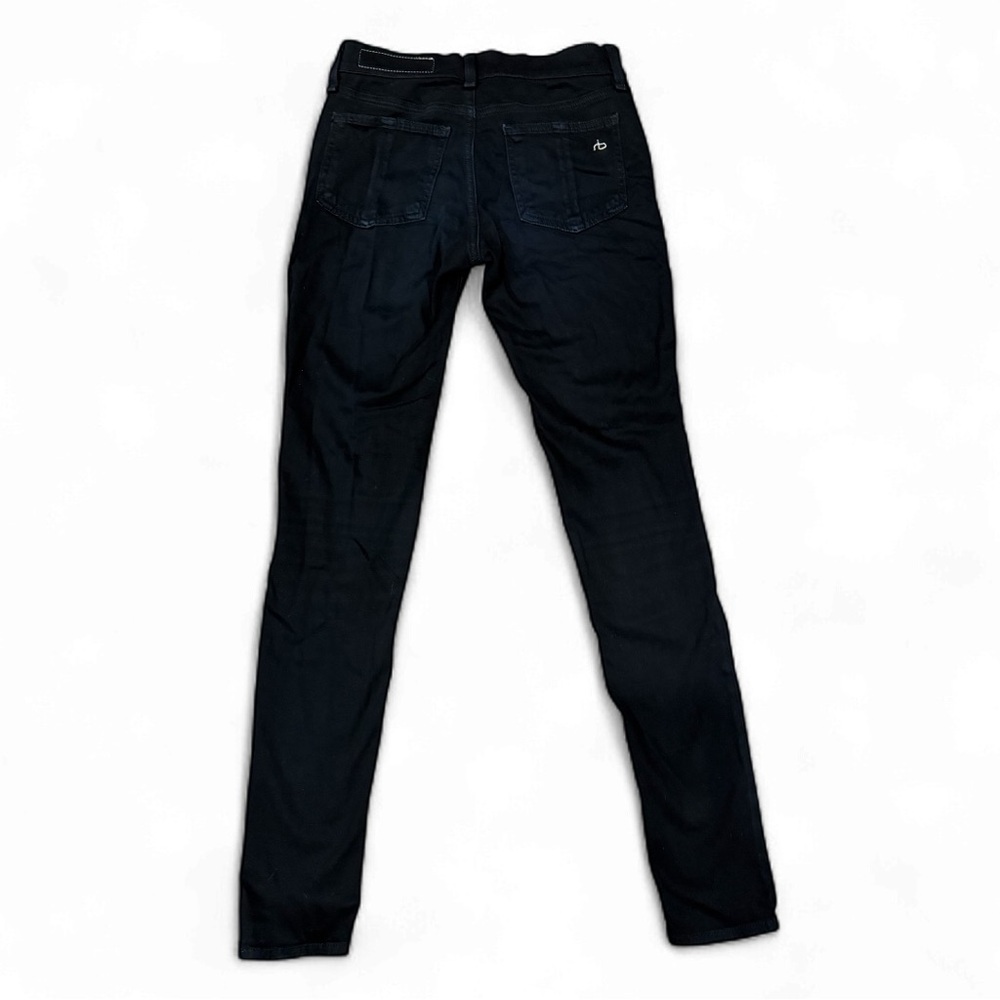 rag & bone /JEAN Black Plush Skinny Jeans Super Soft Stretch Size 24 - Picture 2 of 4